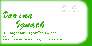 dorina ignath business card